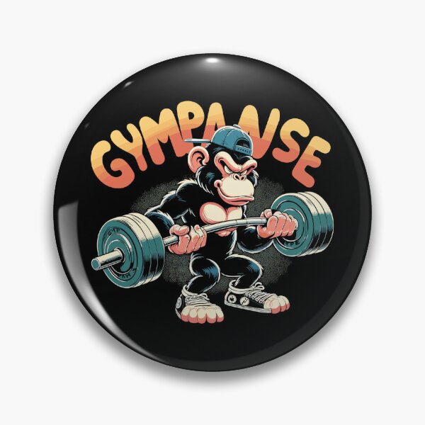 Item preview, Gympanse chimpanzee funny gym weight training gift designed and sold by Pineapple-Tree.