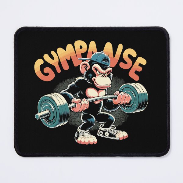 Item preview, Gympanse chimpanzee funny gym weight training gift designed and sold by Pineapple-Tree.