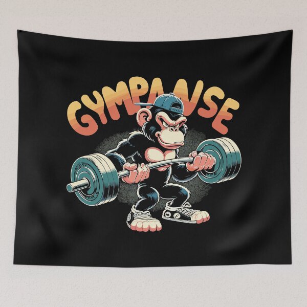 Item preview, Gympanse chimpanzee funny gym weight training gift designed and sold by Pineapple-Tree.