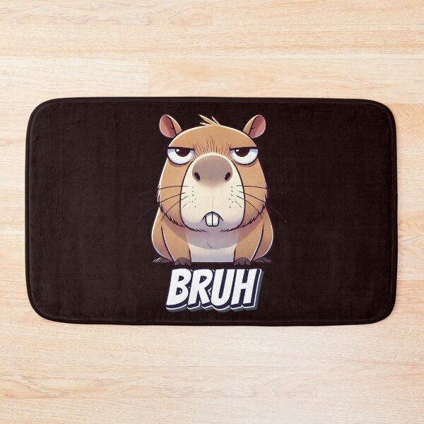 Item preview, Capybara Bruh Grumpy Meme Design designed and sold by Whimsy Pop.