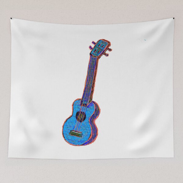 Item preview, My bright blue ukulele designed and sold by SHARON NAKAR.