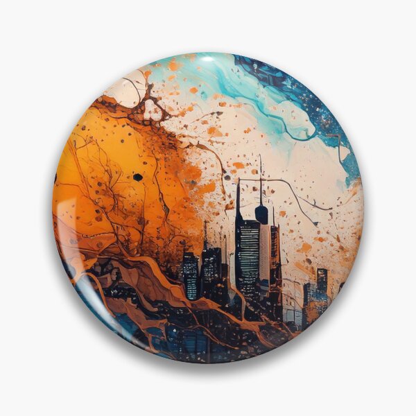 Item preview, A digital painting of dramatic skyline with vibrant colors. designed and sold by mc-webdesign.