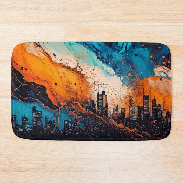 Item preview, A digital painting of dramatic skyline with vibrant colors. designed and sold by mc-webdesign.