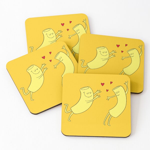 Item preview, Macaroni Couple In Love Vegan Valentines designed and sold by brodyquixote.