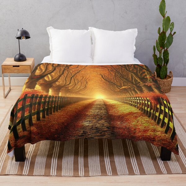 Item preview, Golden Autumn Pathway designed and sold by QuirkWears.