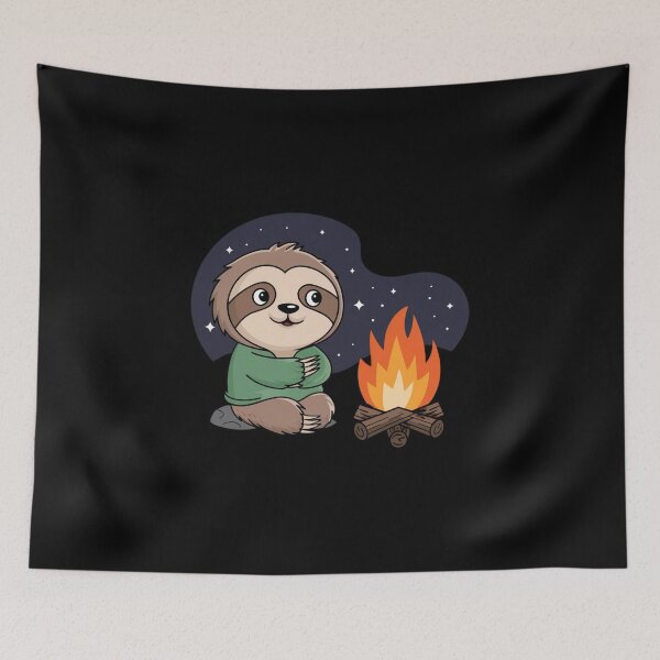 Item preview, campfire sloth designed and sold by Mateusz Majcherek.