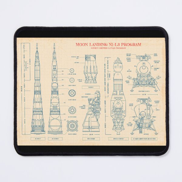 Item preview, N1 L3 Soviet Lunar Program. Moon Landing (Old Paper) designed and sold by BGALAXY.