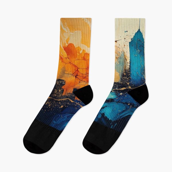 Item preview, A cityscape at sunset with a blend of orange and blue hues, creating a serene atmosphere. designed and sold by mc-webdesign.