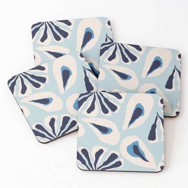 Item preview, Abstract Oyster Shells designed and sold by BONBcreative.