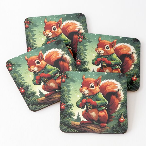Item preview, Red Squirrel as a Cheeky Christmas Elf designed and sold by Colin Bentham.