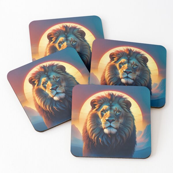 Item preview, Lion's head in the sunset designed and sold by Marcu Ioachim.