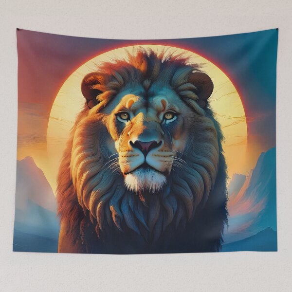 Item preview, Lion's head in the sunset designed and sold by Marcu Ioachim.