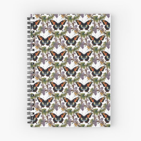 Item preview, Diana fritillary Butterfly Surrounded By Cynthiana Grape Repeat Pattern designed and sold by taiche.