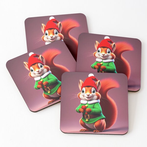 Item preview, Red Squirrel as a Cheeky Christmas Elf designed and sold by Colin Bentham.