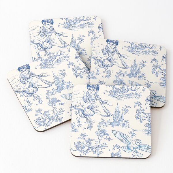 Item preview, Wizarding World Pattern - Young Wizard and Owl Toile de Jouy designed and sold by PricklyBearArt.