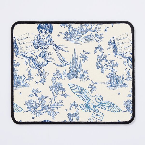 Item preview, Wizarding World Pattern - Young Wizard and Owl Toile de Jouy designed and sold by PricklyBearArt.