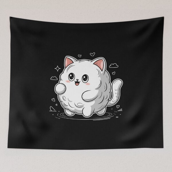Item preview, Marshmallow cat designed and sold by Mateusz Majcherek.