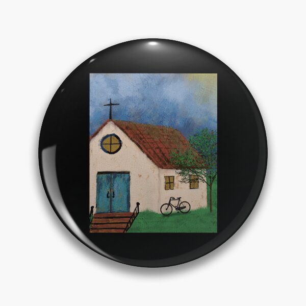 Item preview, Country  Church With Blue Doors designed and sold by Jane Domenech.