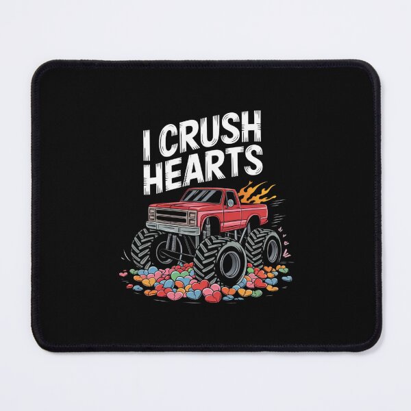 Item preview, I Crush Hearts Valentines Day Monster Truck designed and sold by Mateusz Majcherek.