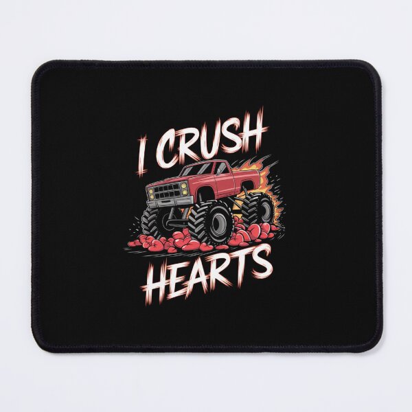 Item preview, I Crush Hearts Valentines Day Monster Truck designed and sold by Mateusz Majcherek.