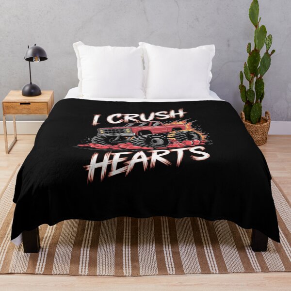 Item preview, I Crush Hearts Valentines Day Monster Truck designed and sold by Mateusz Majcherek.