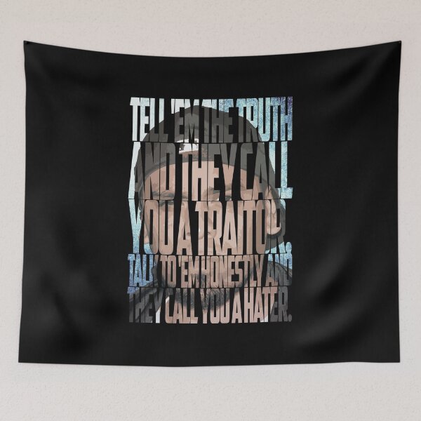 Item preview, Immortal Technique Portrait with Lyric Typography designed and sold by Enea Kelo.