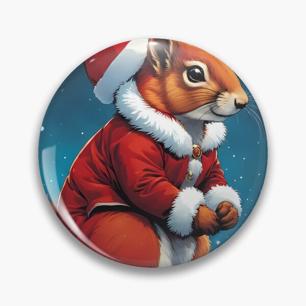 Item preview, Elegant Lady Red Squirrel in a Christmas outfit designed and sold by Colin Bentham.