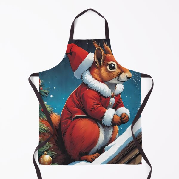 Item preview, Elegant Lady Red Squirrel in a Christmas outfit designed and sold by Colin Bentham.
