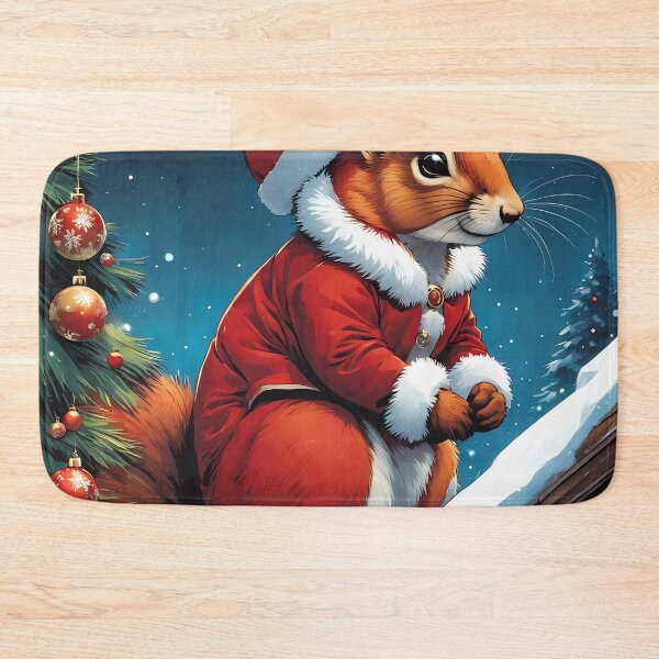 Item preview, Elegant Lady Red Squirrel in a Christmas outfit designed and sold by Colin Bentham.