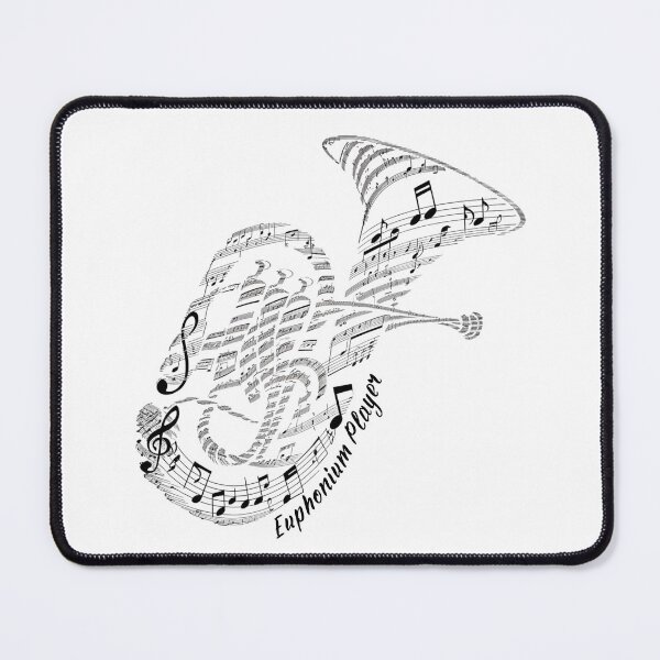 Item preview, Euphonium Player Music Notes T-Shirt designed and sold by ladyindigital.