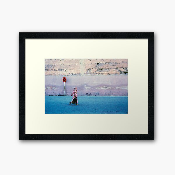 Woman on the Street; Marrakech, Morocco Framed Art Print