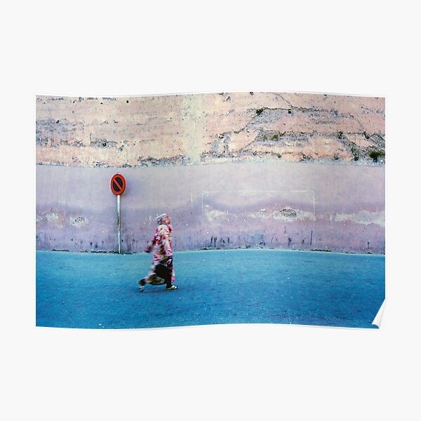 Woman on the Street; Marrakech, Morocco Poster
