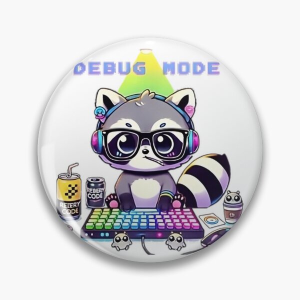 Item preview, Kawaii Raccoon - Debug Mode" designed and sold by Guesso.