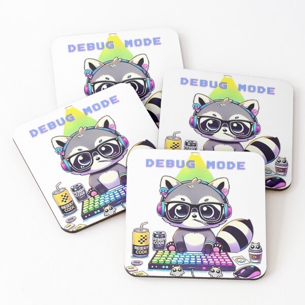 Item preview, Kawaii Raccoon - Debug Mode" designed and sold by Guesso.