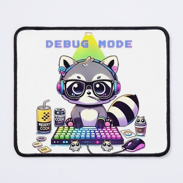 Item preview, Kawaii Raccoon - Debug Mode" designed and sold by Guesso.