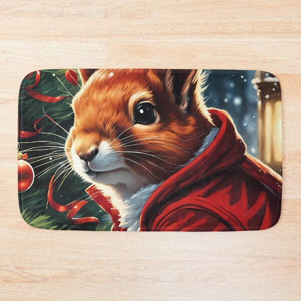 Item preview, Elegant Lady Red Squirrel in a Christmas outfit designed and sold by Colin Bentham.