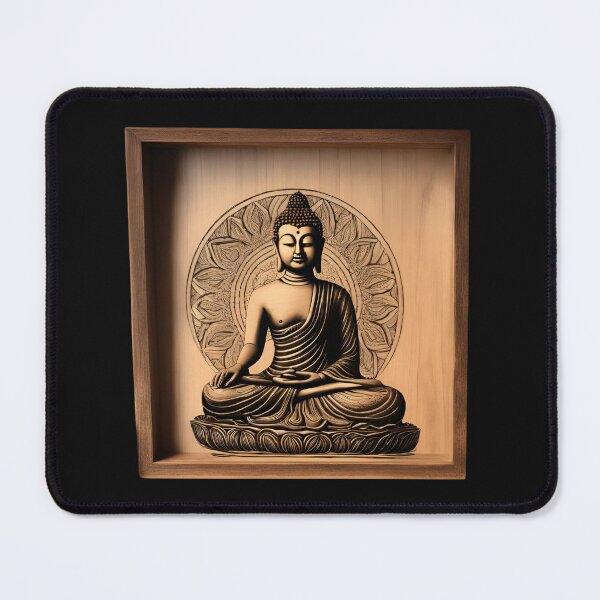 Item preview, Budda Meditation Pyrography designed and sold by Monika Turemka.