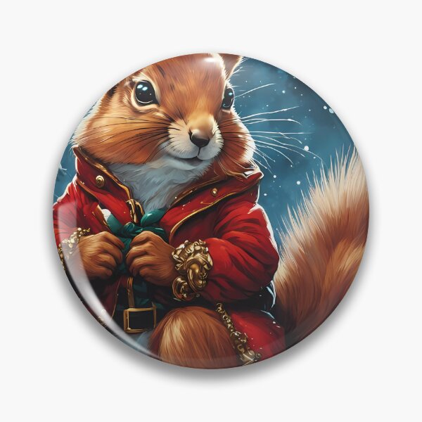Item preview, Elegant Lady Red Squirrel in a Christmas outfit designed and sold by Colin Bentham.