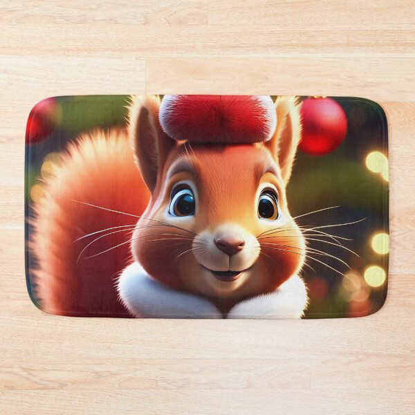 Item preview, Elegant Lady Red Squirrel in a Christmas outfit designed and sold by Colin Bentham.