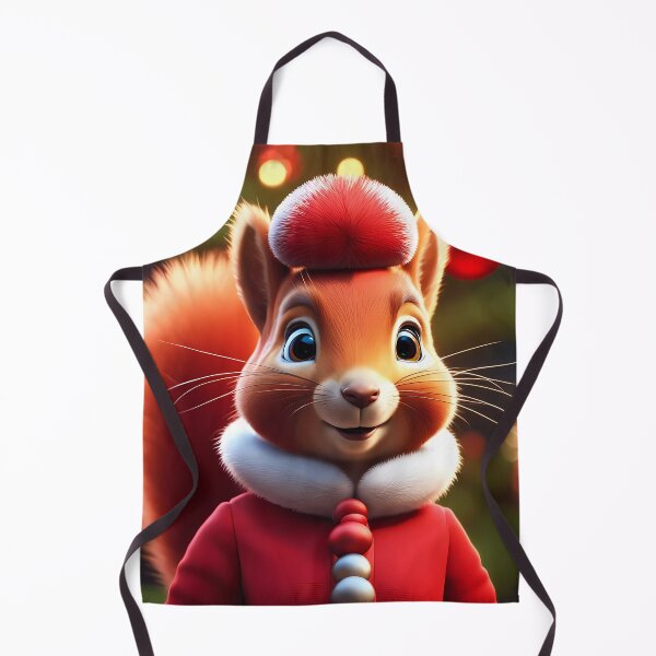 Item preview, Elegant Lady Red Squirrel in a Christmas outfit designed and sold by Colin Bentham.