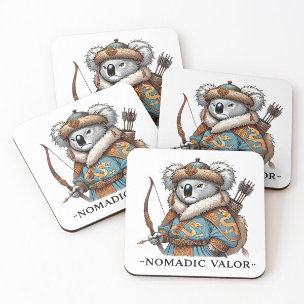 Item preview, Koala in Mongolian Warrior Outfit with Bow designed and sold by Koalangel.
