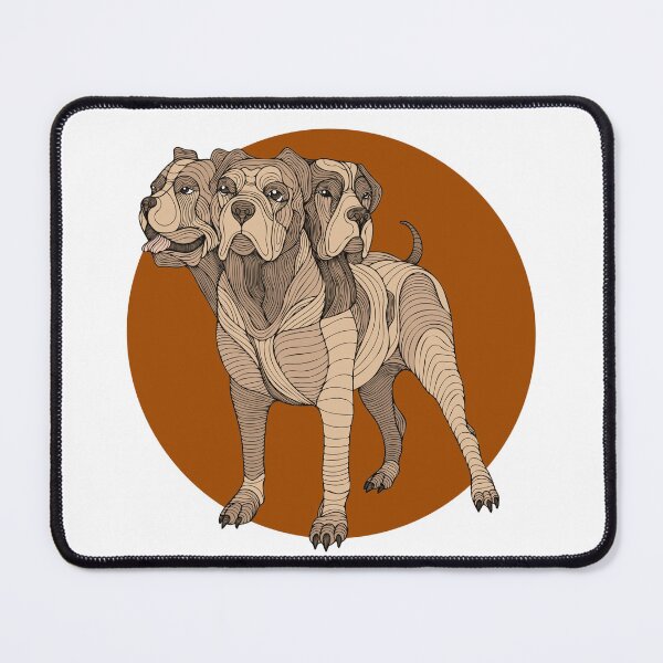Item preview, Cerberus in the colors of ancient Greek pottery designed and sold by alina-k-design.