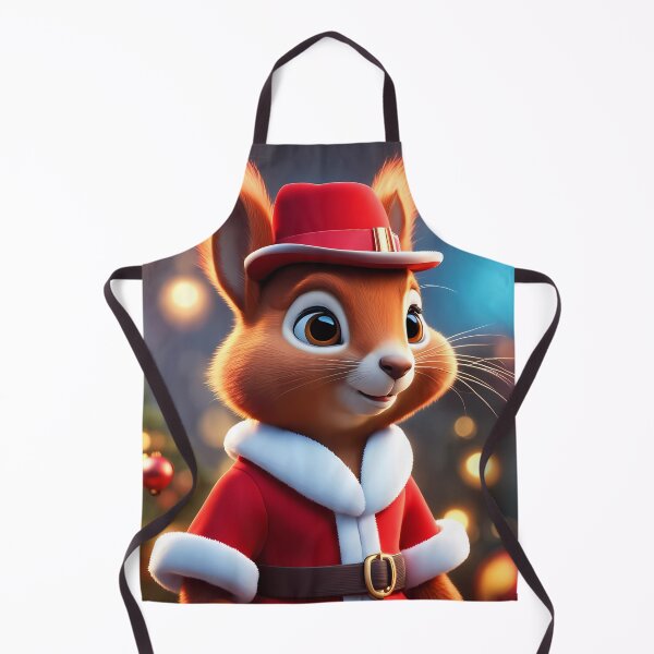 Item preview, Elegant Lady Red Squirrel in a Christmas outfit designed and sold by Colin Bentham.