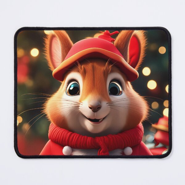 Item preview, Elegant Lady Red Squirrel in a Christmas outfit designed and sold by Colin Bentham.