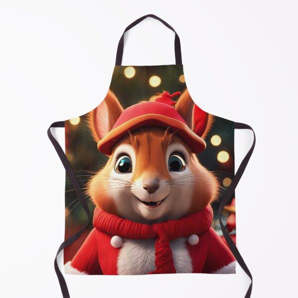 Item preview, Elegant Lady Red Squirrel in a Christmas outfit designed and sold by Colin Bentham.