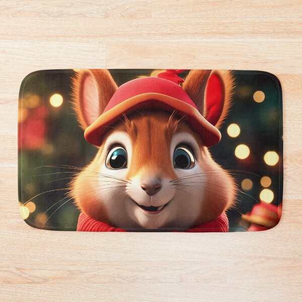 Item preview, Elegant Lady Red Squirrel in a Christmas outfit designed and sold by Colin Bentham.