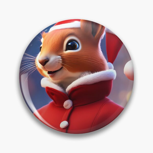 Item preview, Elegant Lady Red Squirrel in a Christmas outfit designed and sold by Colin Bentham.
