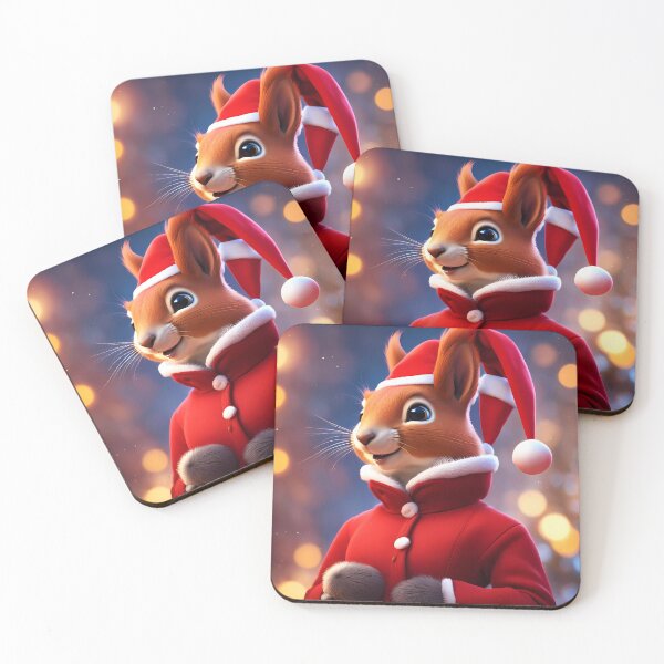 Item preview, Elegant Lady Red Squirrel in a Christmas outfit designed and sold by Colin Bentham.