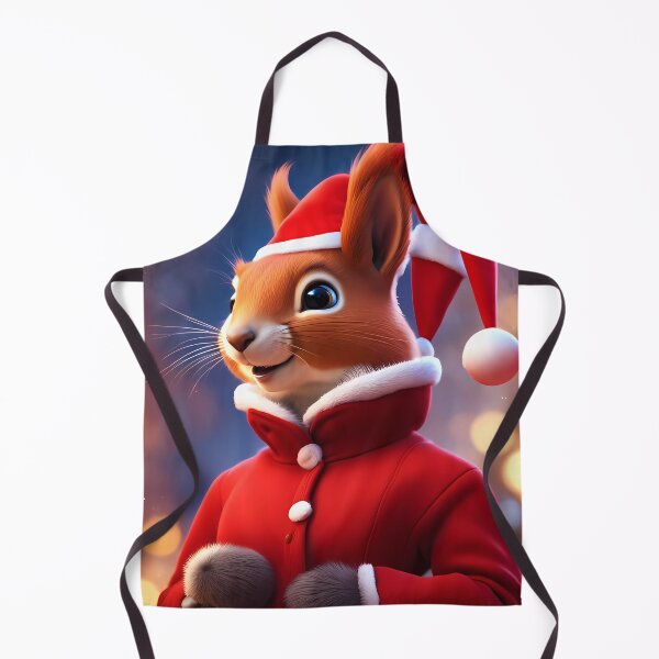 Item preview, Elegant Lady Red Squirrel in a Christmas outfit designed and sold by Colin Bentham.