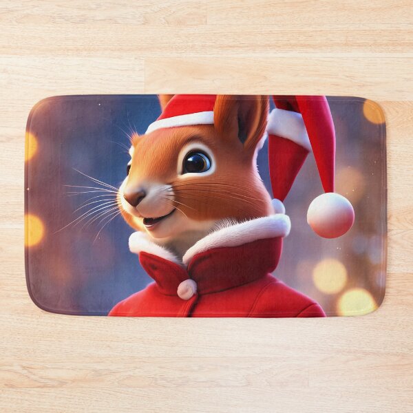 Item preview, Elegant Lady Red Squirrel in a Christmas outfit designed and sold by Colin Bentham.